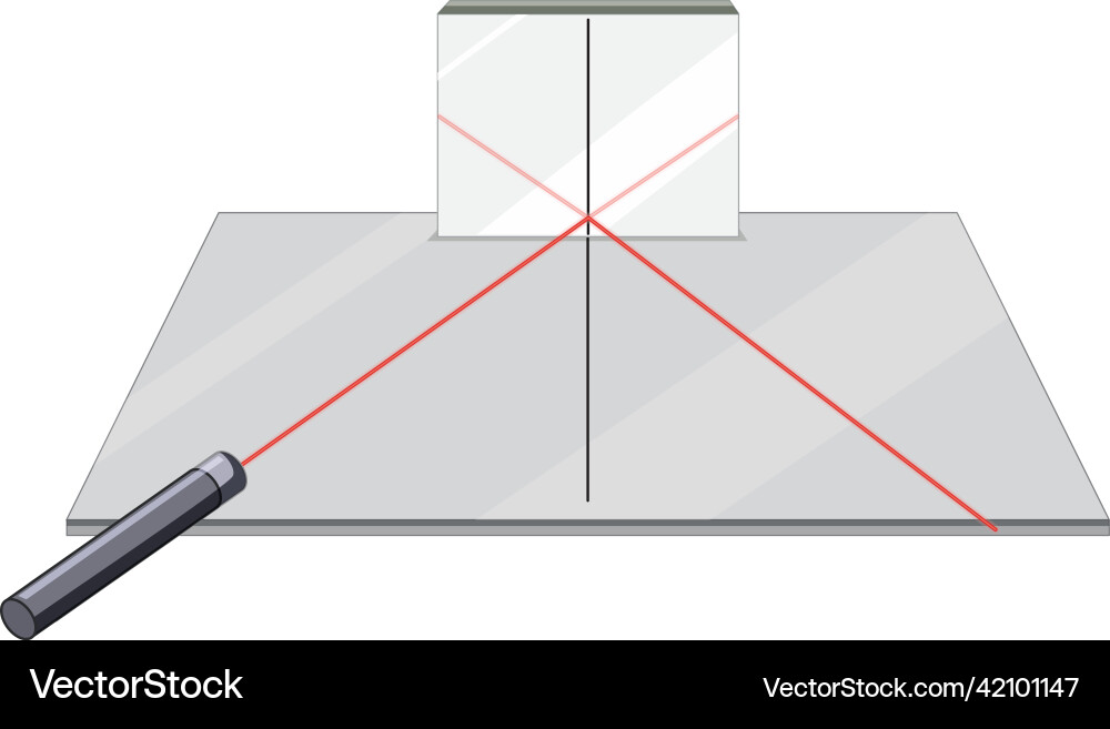 Reflection of light for science learning Reflection of light for science learning Vector Image