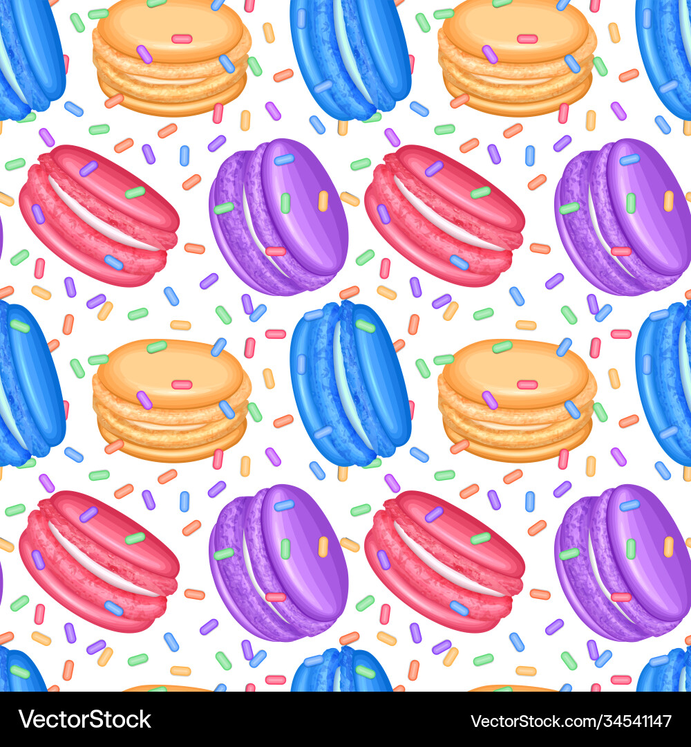 Seamless endless pattern with candy colorful Seamless endless pattern with candy colorful vector image
