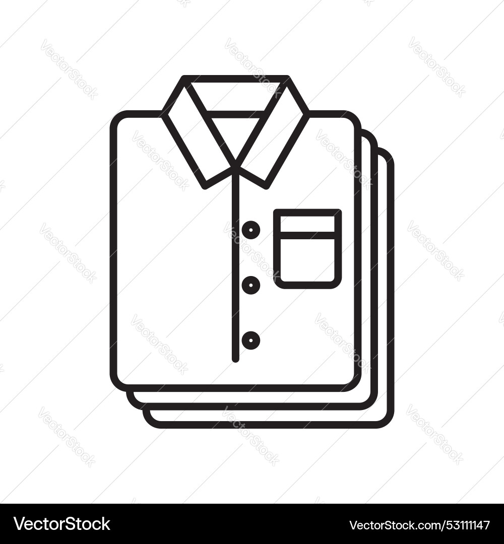 Stack of folded shirts icon Royalty Free Vector Image