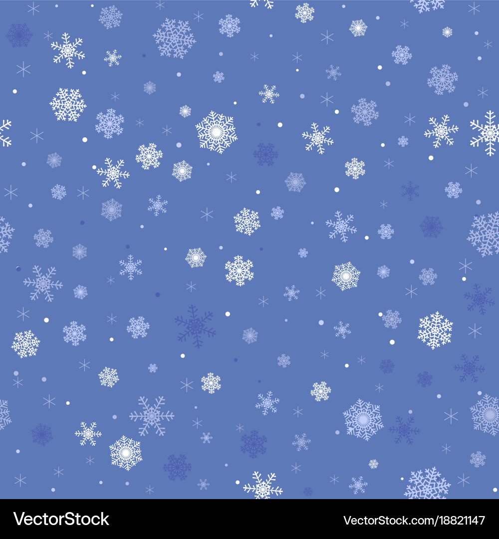 Winter Snowflake Pattern vector image