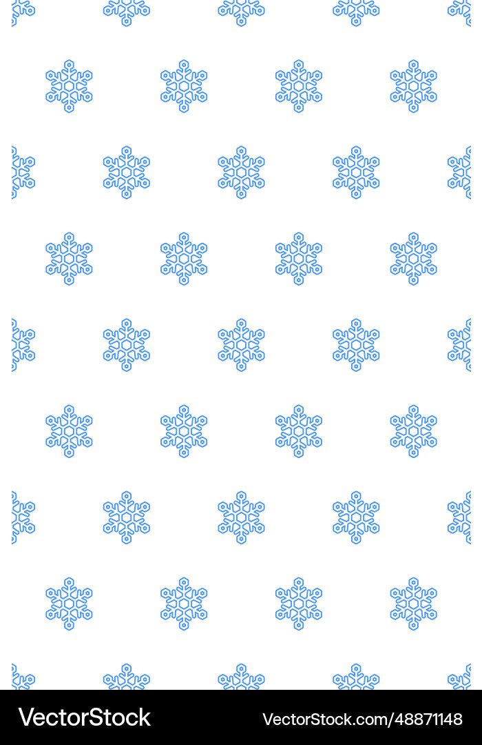 Abstract snowflake pattern vector image