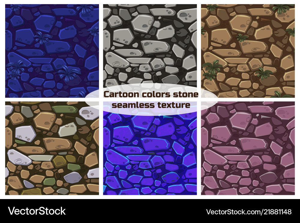 Big set view seamless background texture color Big set view seamless background texture color vector image