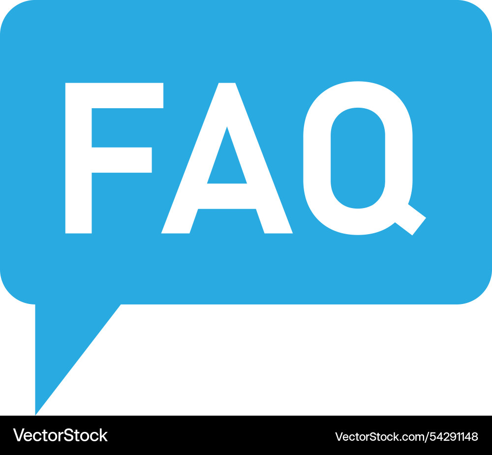Faq icon design template isolated Faq icon design template isolated vector image