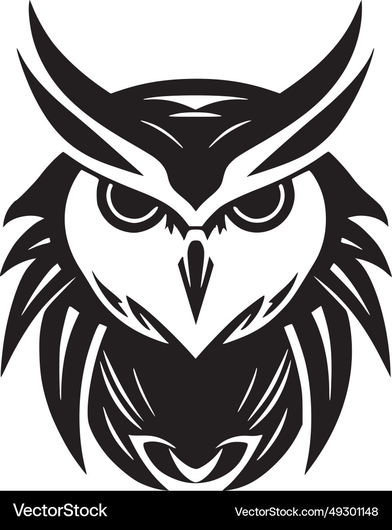 Owl - minimalistische und einfache Silhouette Owl - minimalistische und einfache Silhouette vektorbild