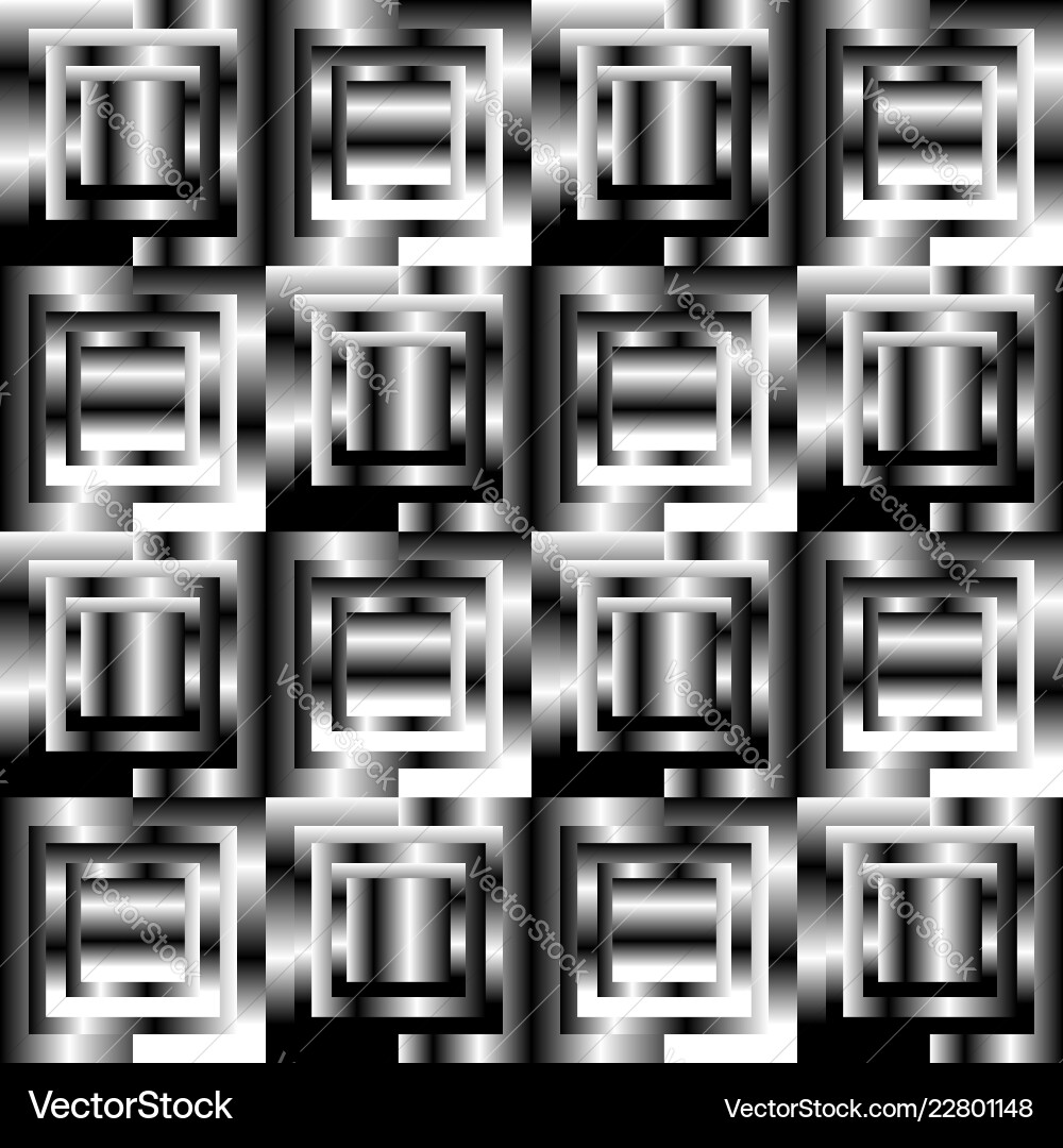 Squares abstract geometric pattern grayscale Squares abstract geometric pattern grayscale vector image