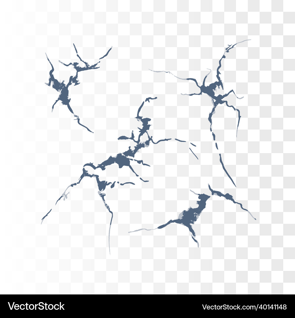 Texture element cracks 4 template for design Texture element cracks 4 template for design vector image