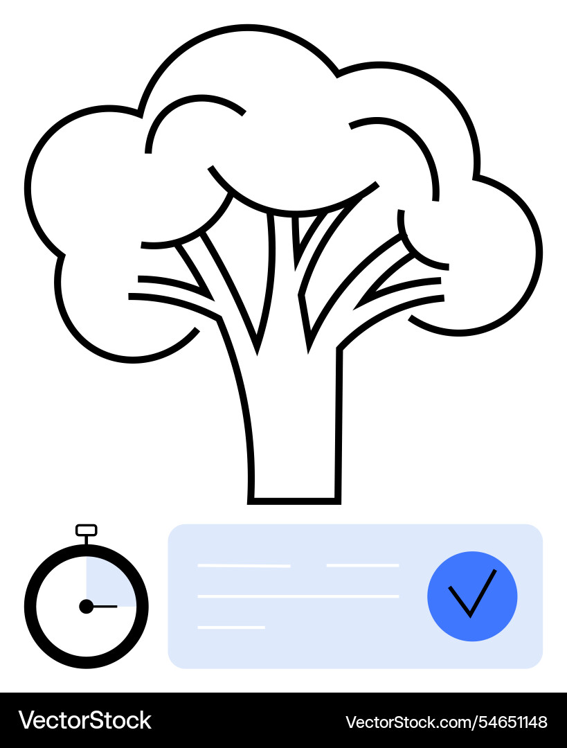 Time management and task completion concept Time management and task completion concept vector image