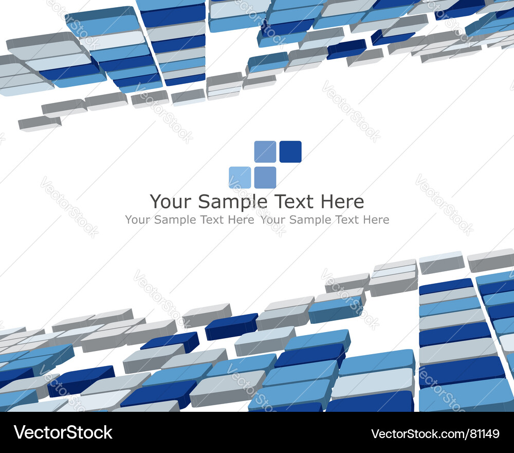 3D Checkerboard Background vector image