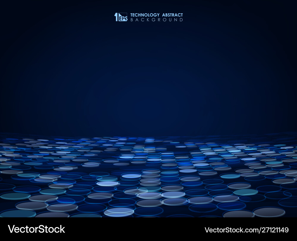 Abstract blue circle pattern design background Abstract blue circle pattern design background vector image