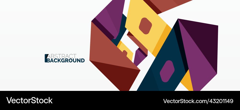 Abstract line and triangle background creative Vector Image