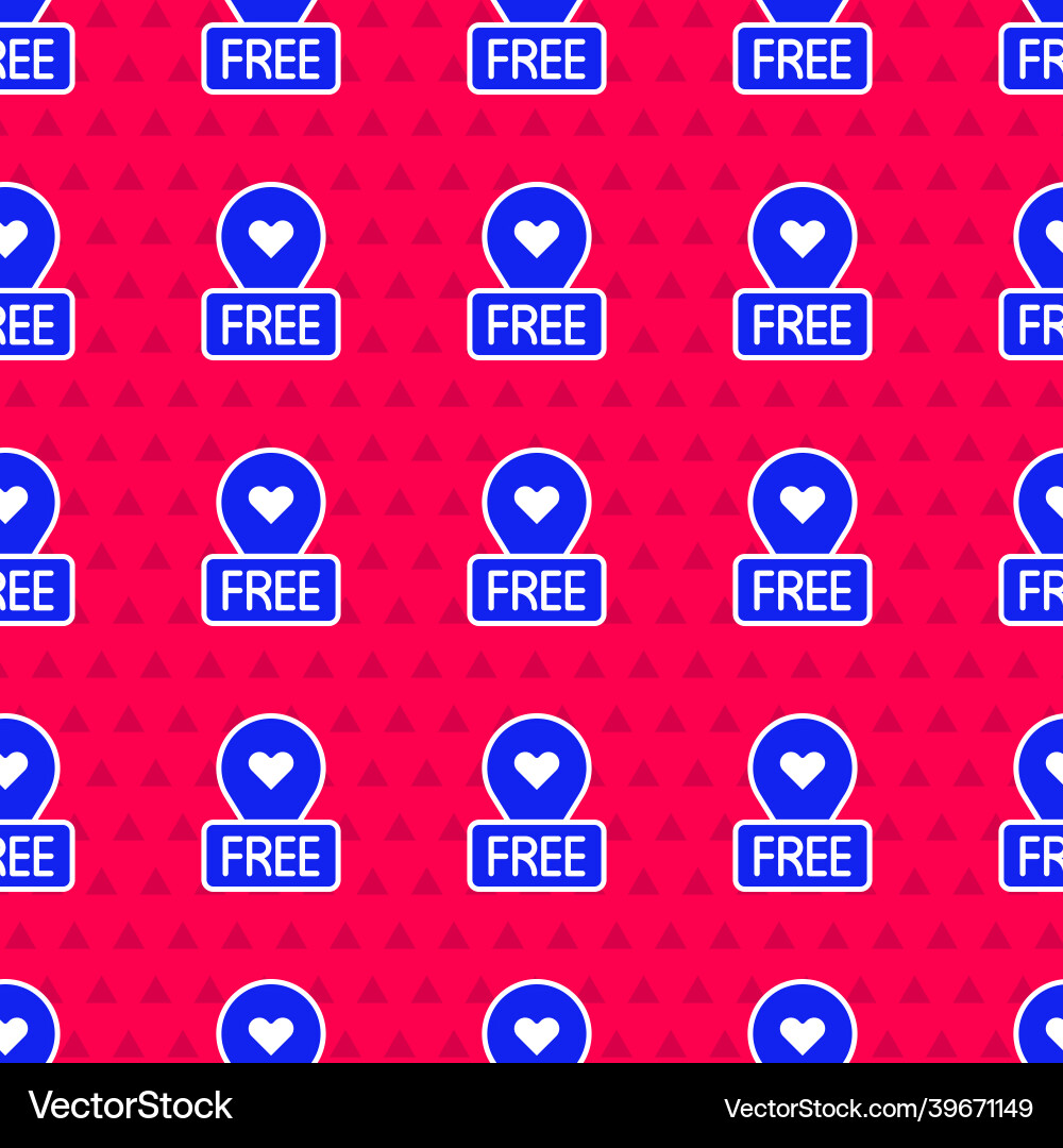 Blue map pointer with heart icon isolated seamless Blue map pointer with heart icon isolated seamless vector image
