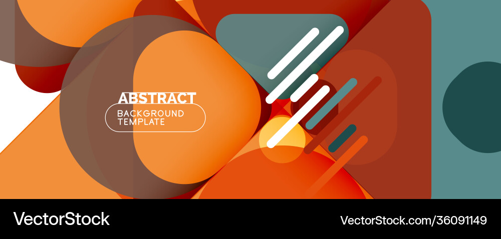 Dynamic Geometric Abstract Background Vector Image