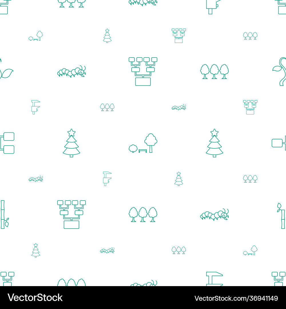Tree icons pattern seamless white background Tree icons pattern seamless white background vector image