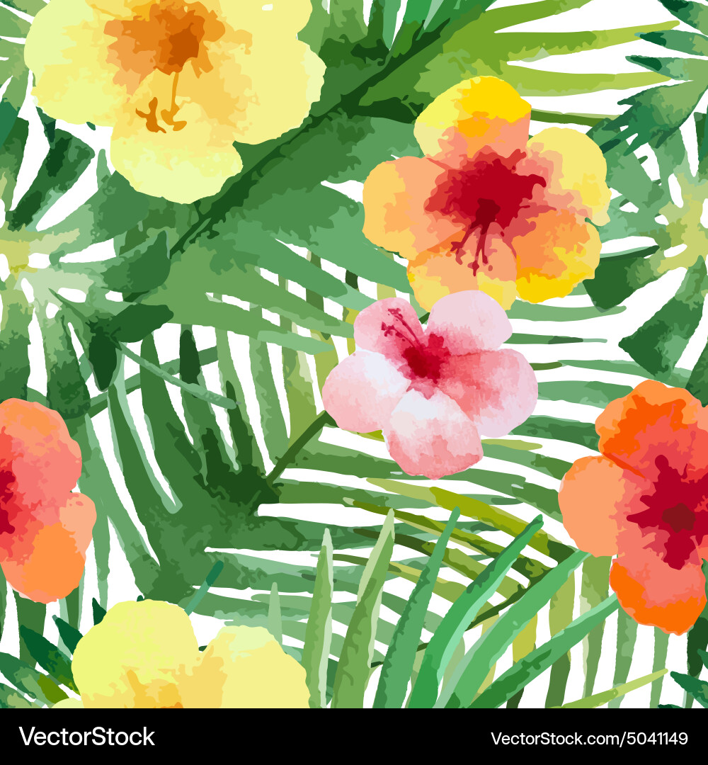 Watercolor seamless pattern Royalty Free Vector Image
