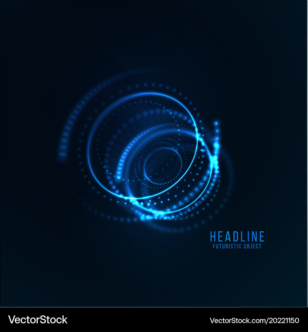 Abstract futuristic object vector image