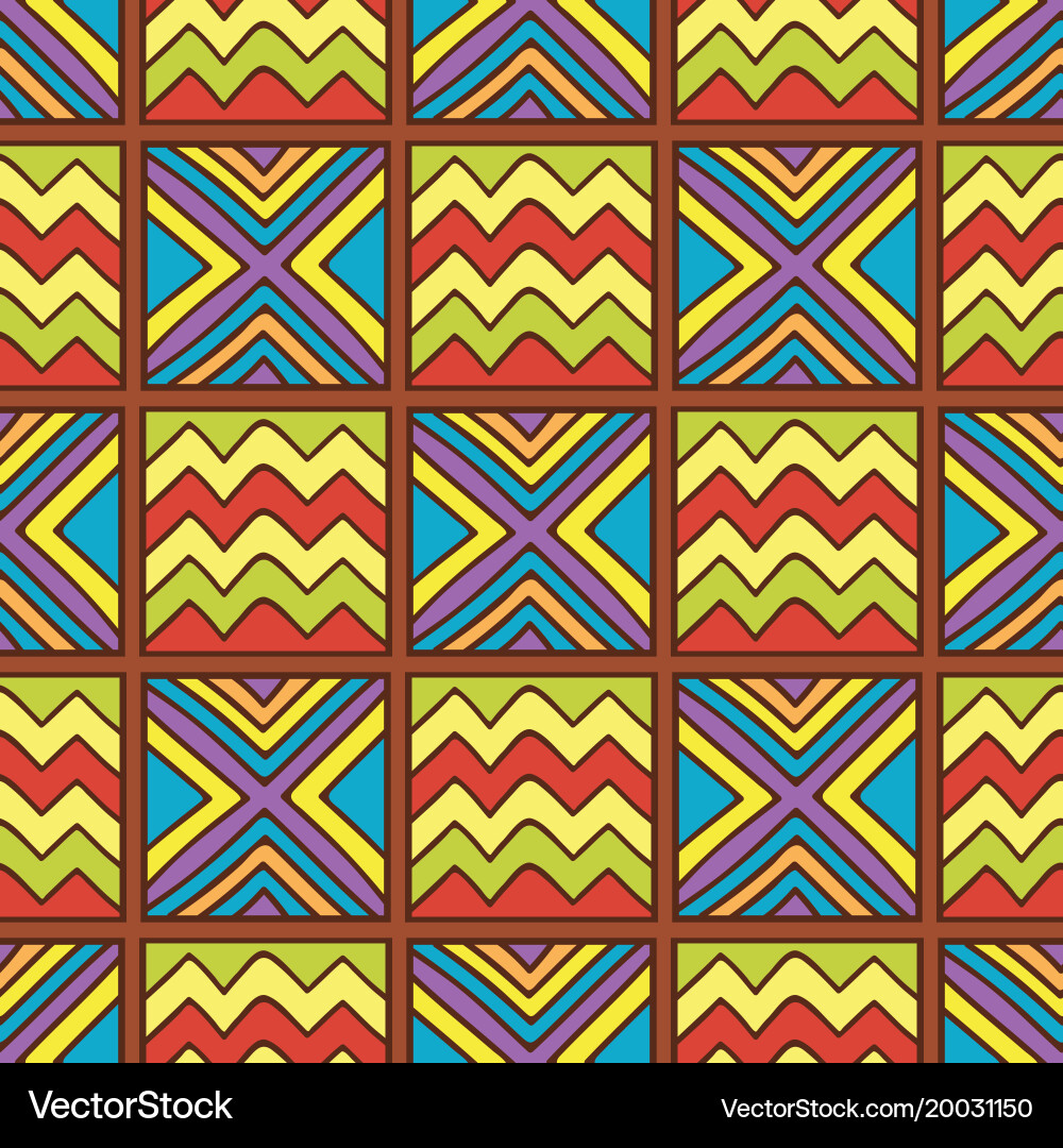 Art abstract geometry seamless pattern colour vector image
