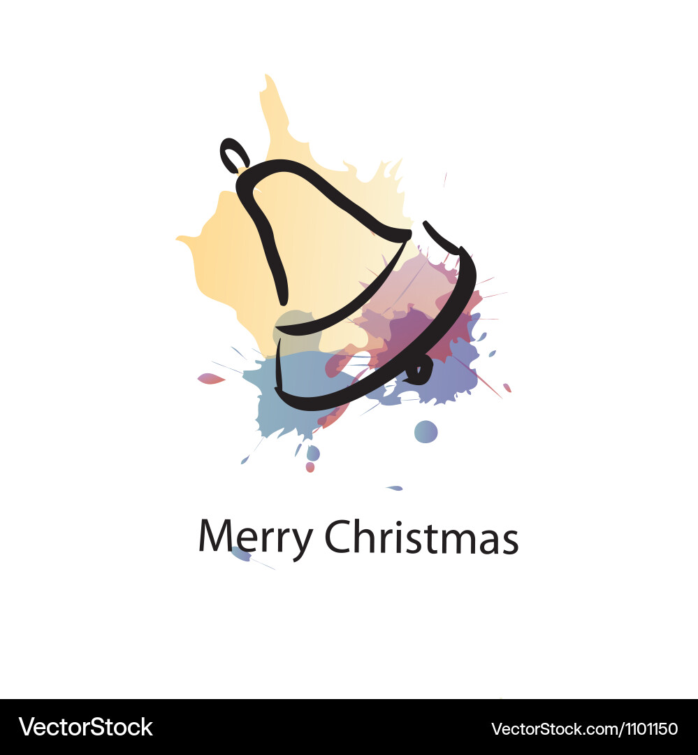 Christmas object with sample text vector image