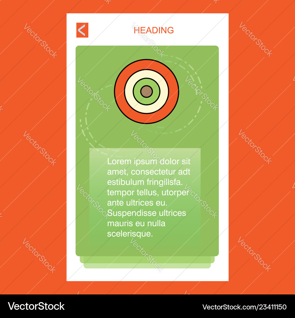 Dart game mobile vertical banner design Dart game mobile vertical banner design vector image