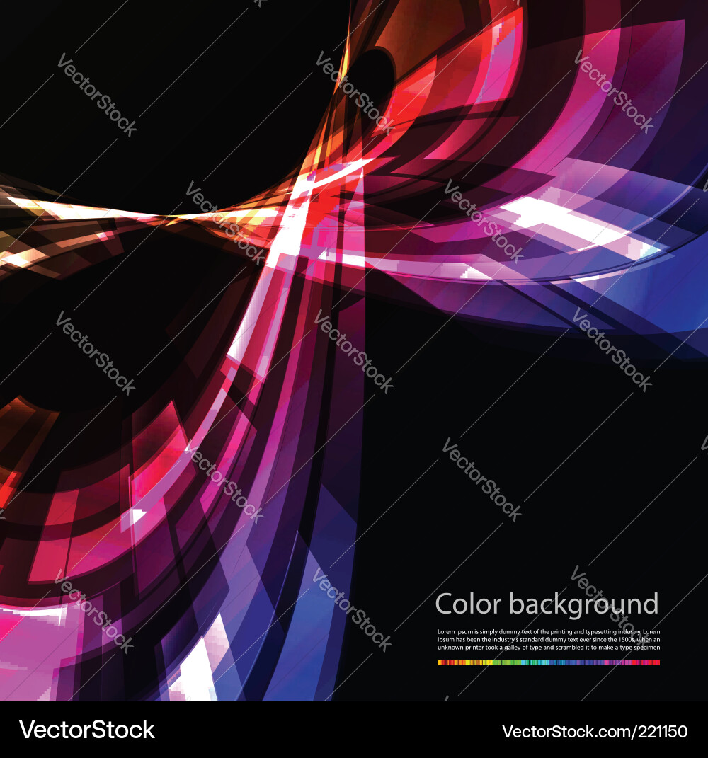 Dynamic Color Abstract Background vector image