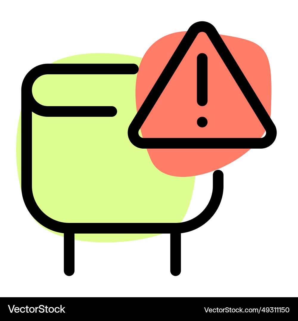 Important warnings given regarding capacitor Vector Image