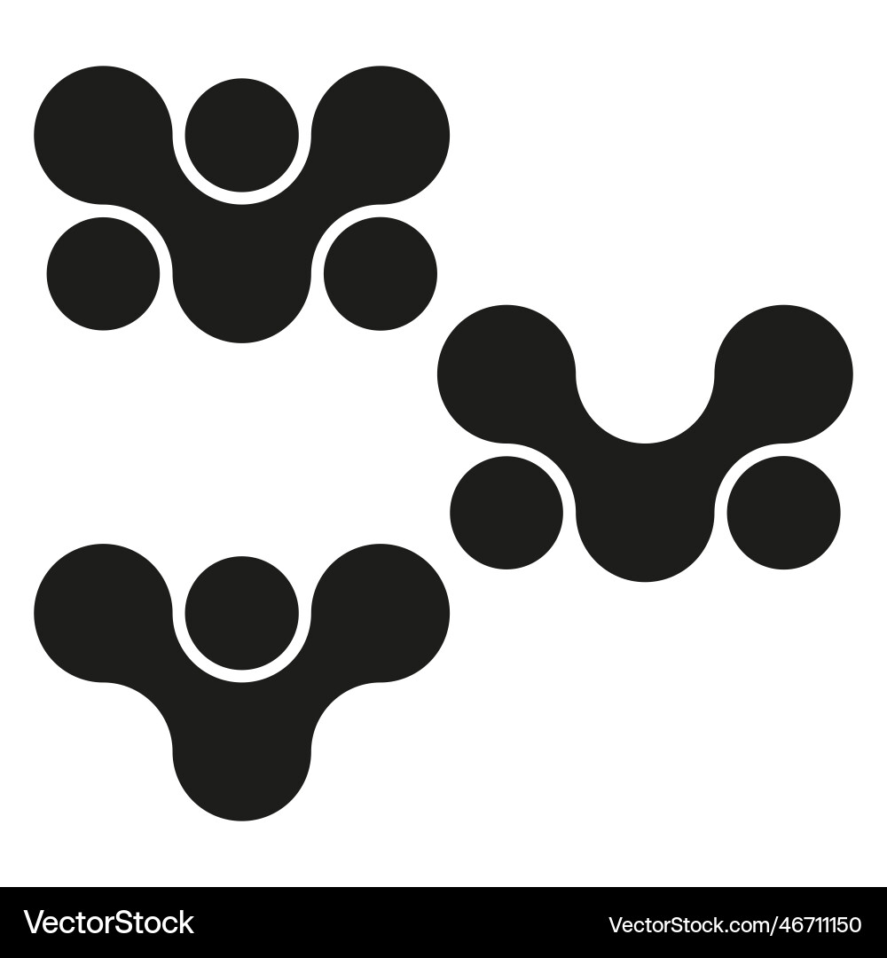 Metaball connected dots circles pattern texture Metaball connected dots circles pattern texture vector image