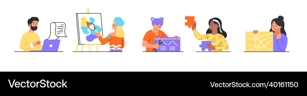 Set of people Set of people vector image