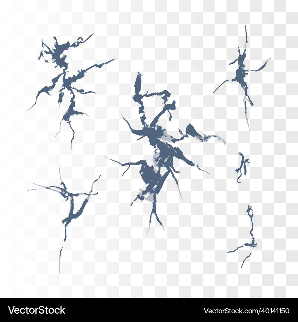Texture element cracks 3 template for design Texture element cracks 3 template for design vector image
