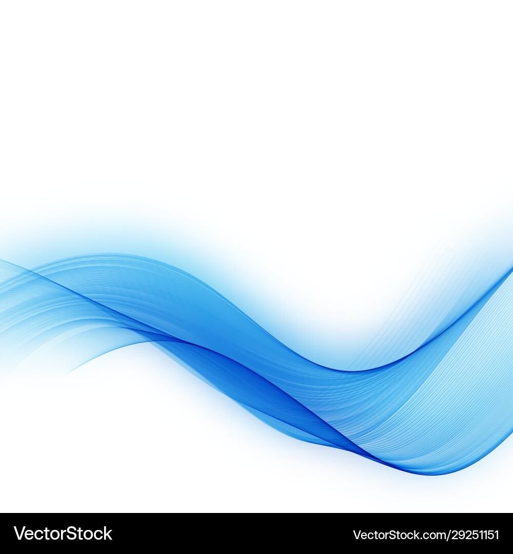 Abstract color wave design element blue eps Abstract color wave design element blue eps vector image