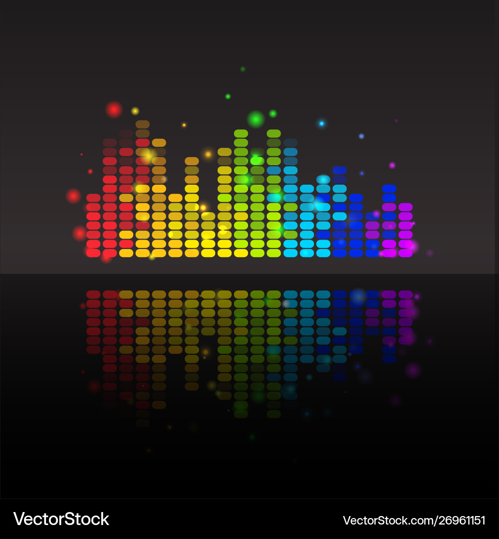 Abstract equalizer with reflection vector image