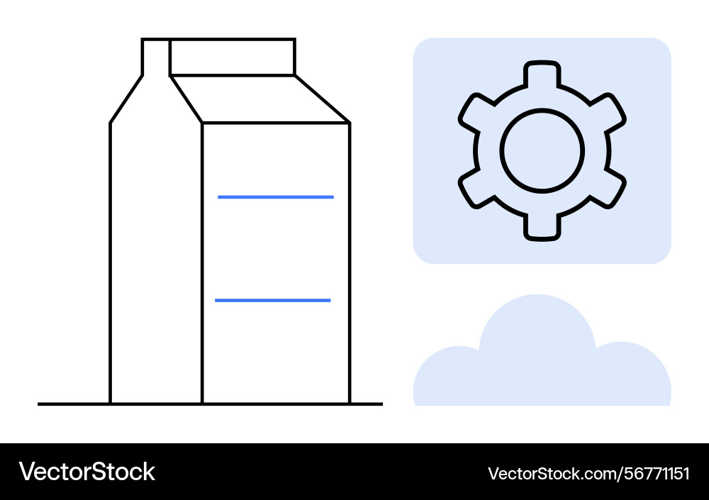 Data server and cloud integration concept Data server and cloud integration concept vector image