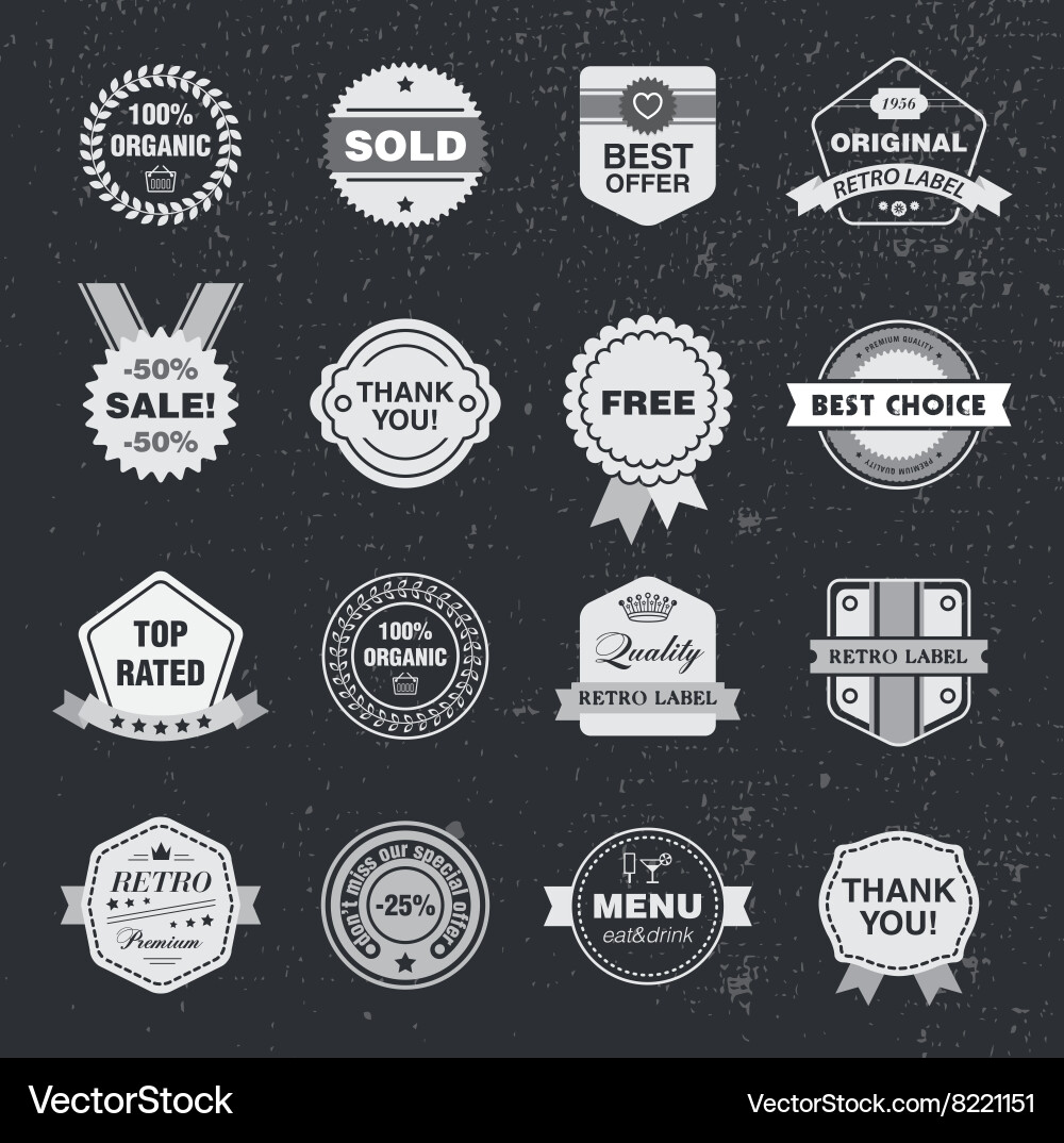 Design template set collection for making vector image
