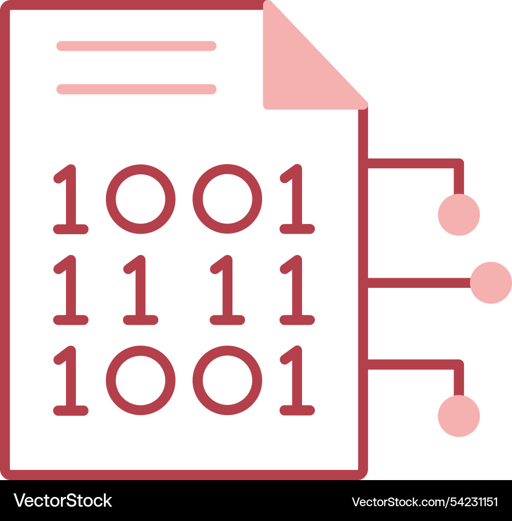 Encryption data vector image