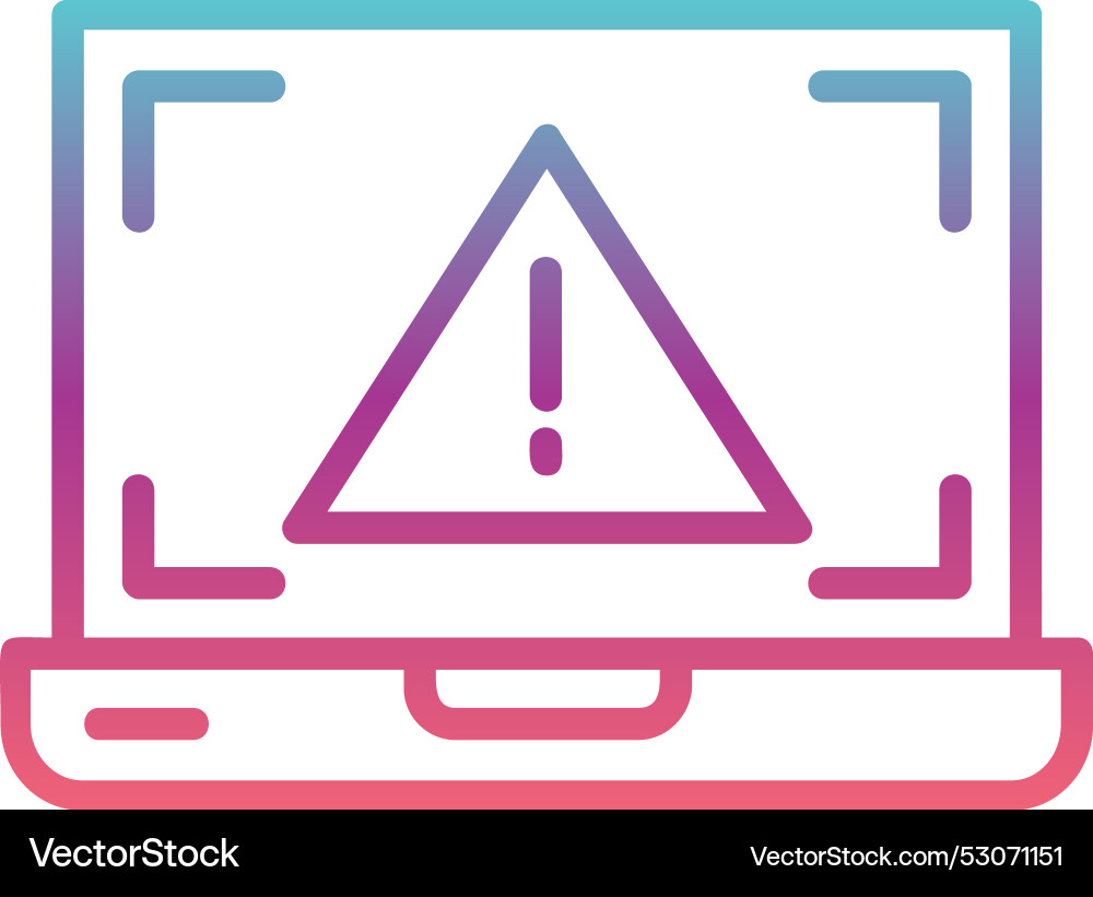 Error line gradient design Vector Image