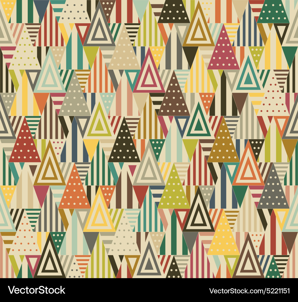 Geometric pattern with triangles vector image