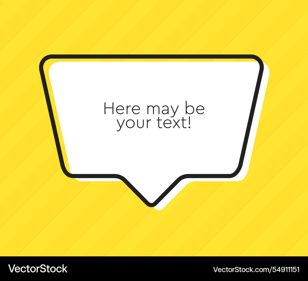 Speech bubble space for quote text frame message Speech bubble space for quote text frame message Vector Image