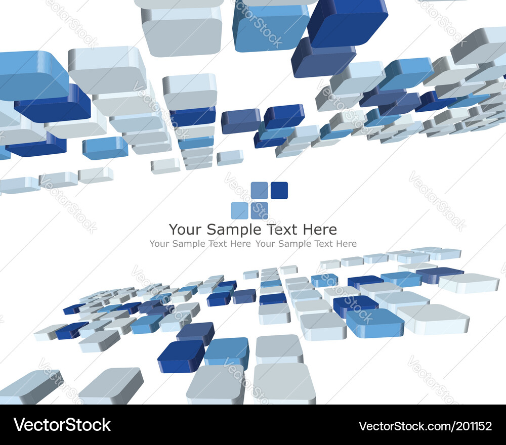 Abstract 3D Checkered Background Vector Image