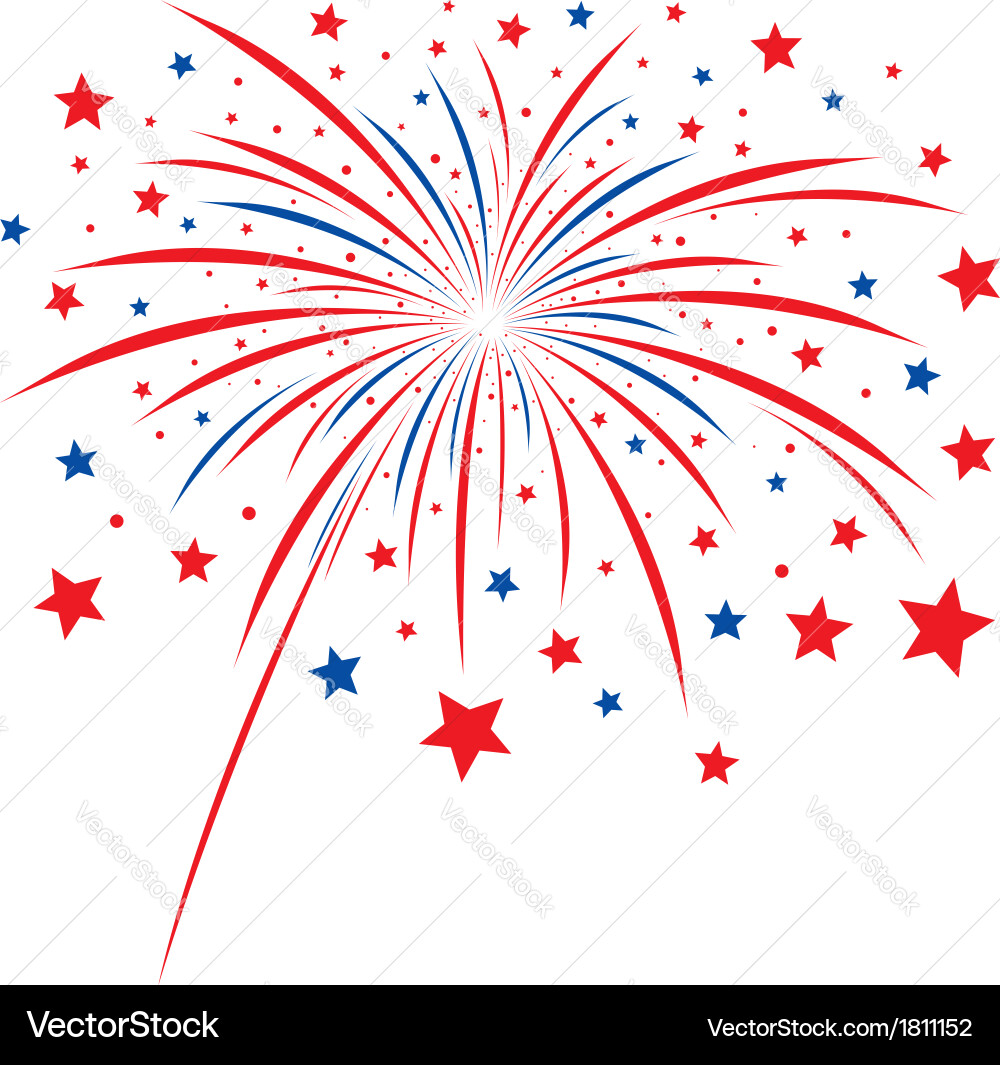 Colorful Fireworks Celebration vector image
