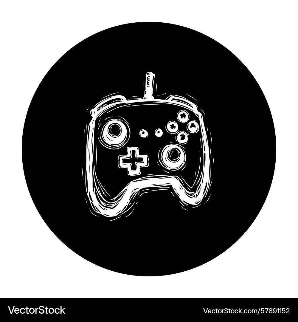 Digital entertainment console controller icon Vector Image