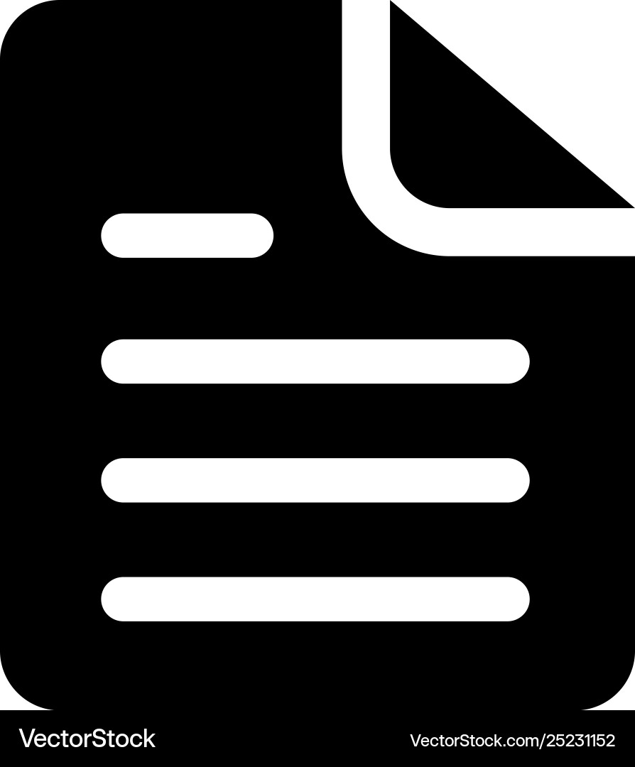 Document icon in flat style for apps ui websites Document icon in flat style for apps ui websites vector image