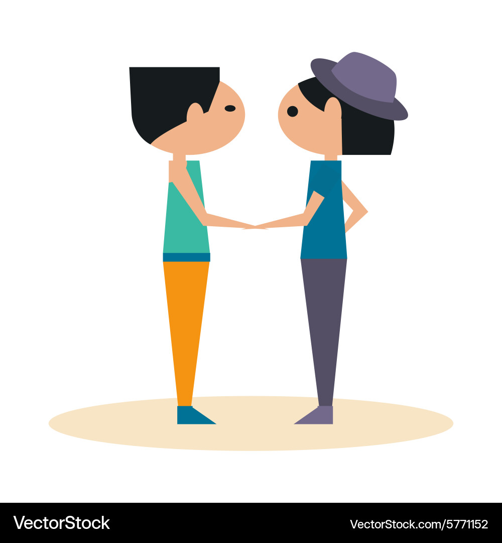 Flat with shadow icon and mobile application vector image