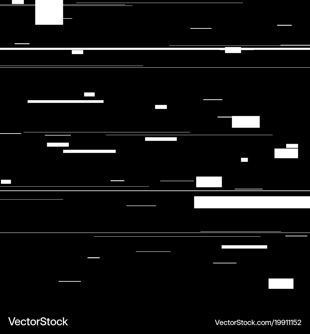 Glitch elements set computer screen error Vector Image