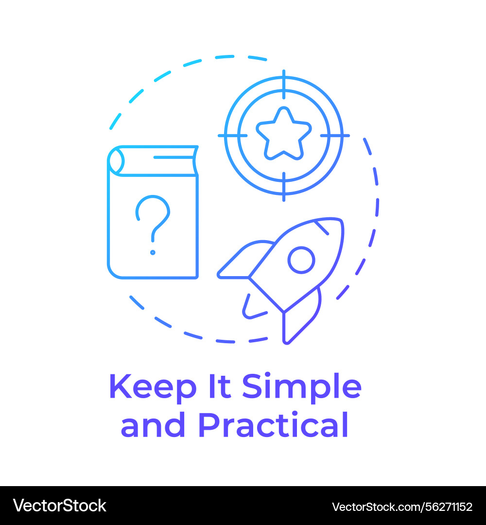 Keep it simple and practical blue gradient Keep it simple and practical blue gradient vector image