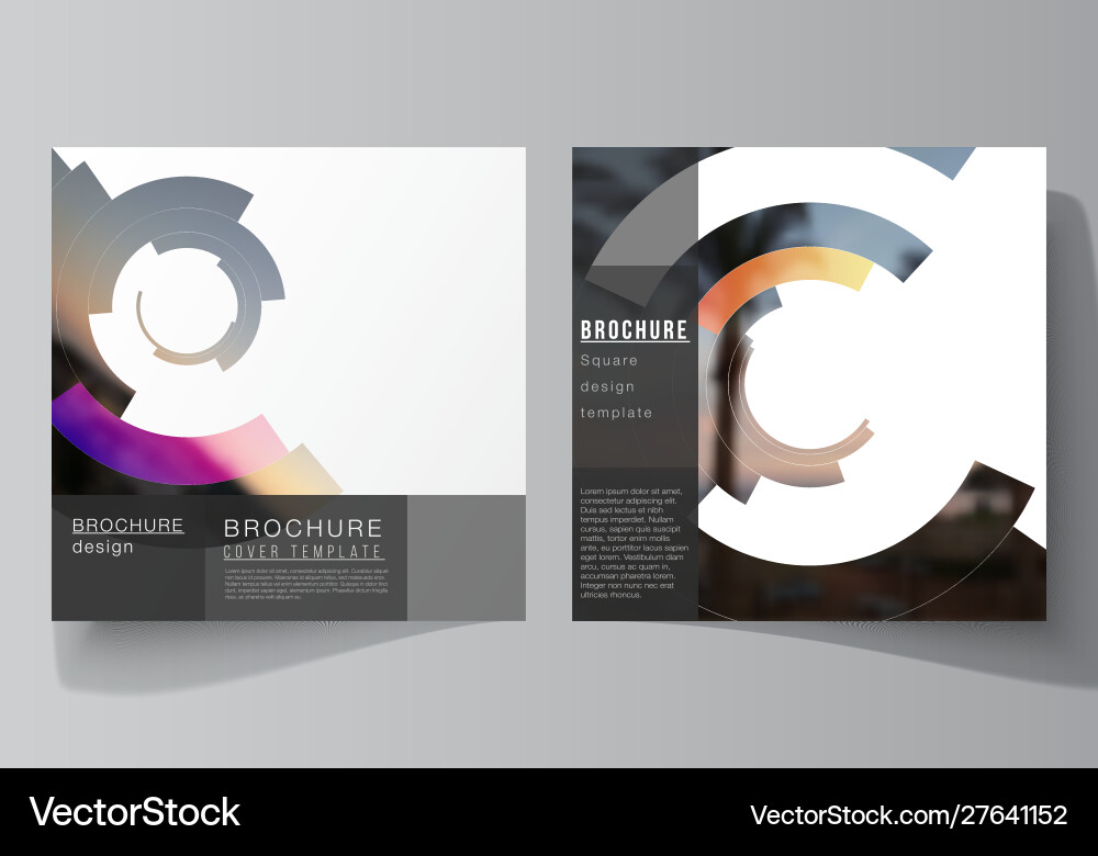 Minimal layout two square format Minimal layout two square format Vector Image
