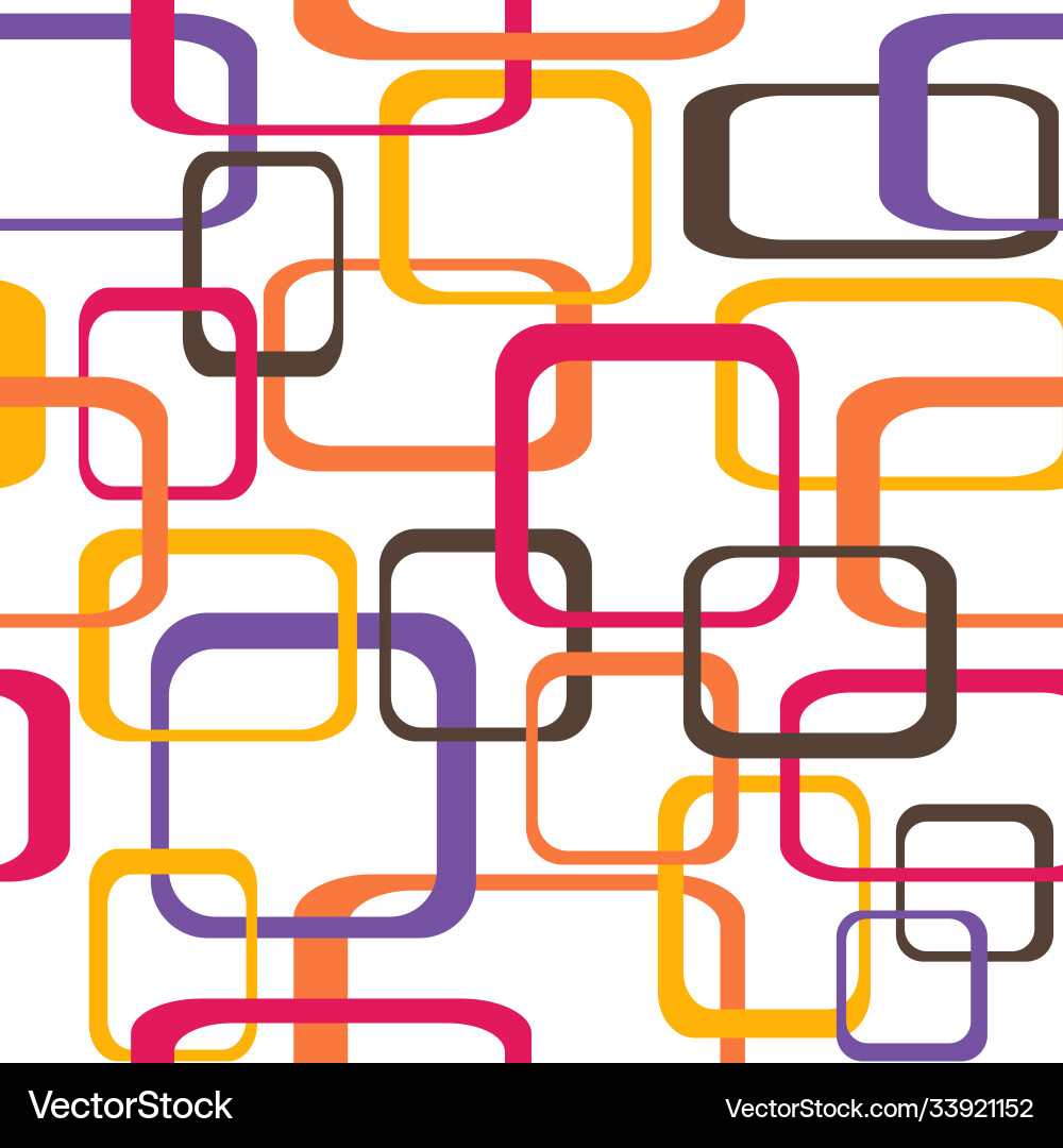 Retro seamless pattern background with squares Retro seamless pattern background with squares vector image