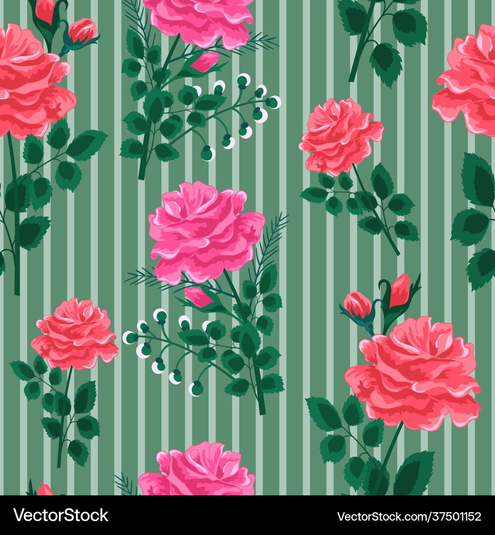 Rose pattern2-seamless pattern Rose pattern2-seamless pattern vector image