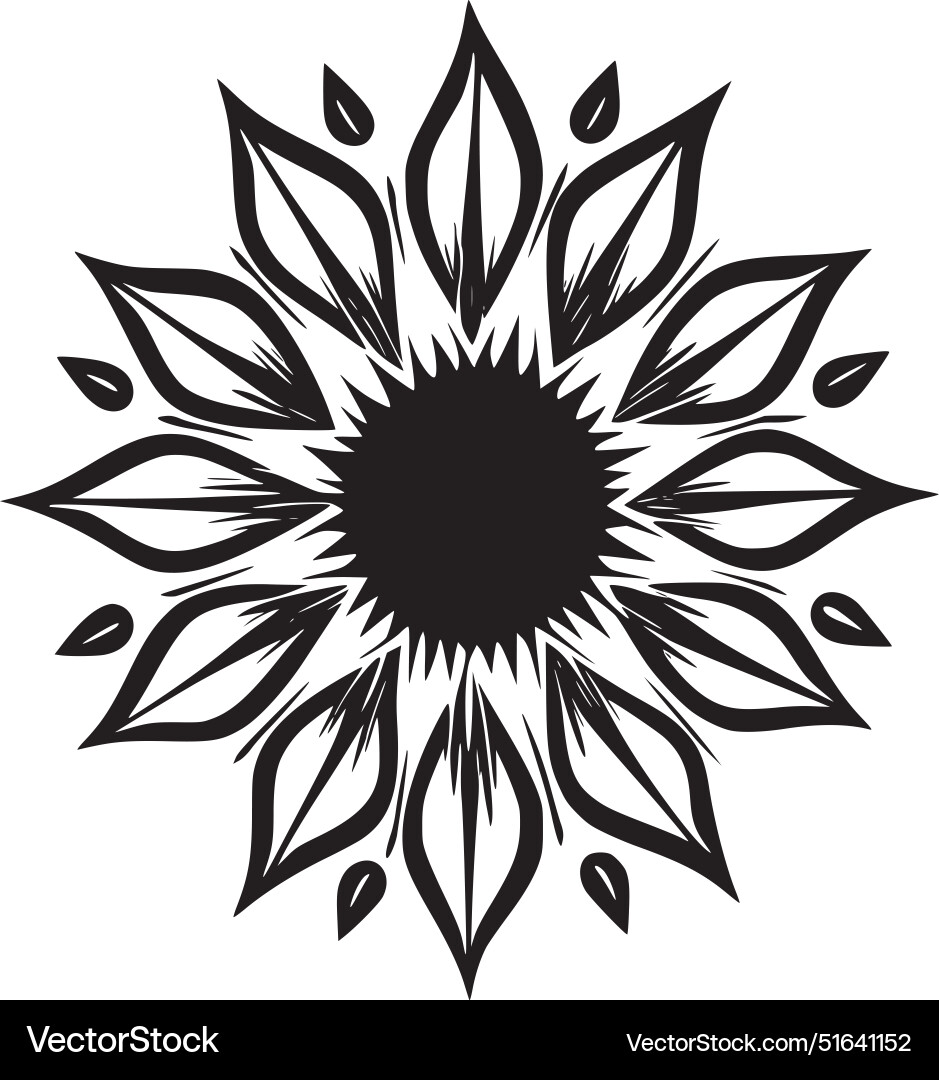 Sonnenblume - minimalistische und einfache Silhouette Sonnenblume - minimalistische und einfache Silhouette vektorbild