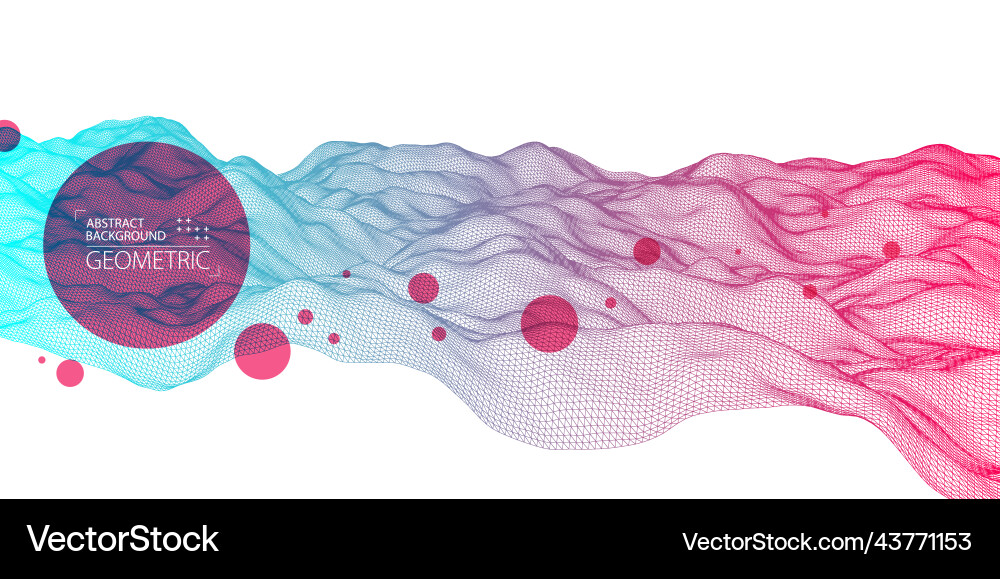Abstract background with waves 3d surface Abstract background with waves 3d surface vector image