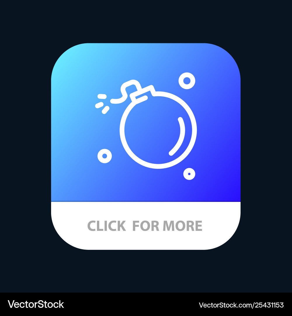 Bomb comet explosion meteor science mobile app Bomb comet explosion meteor science mobile app Vector Image