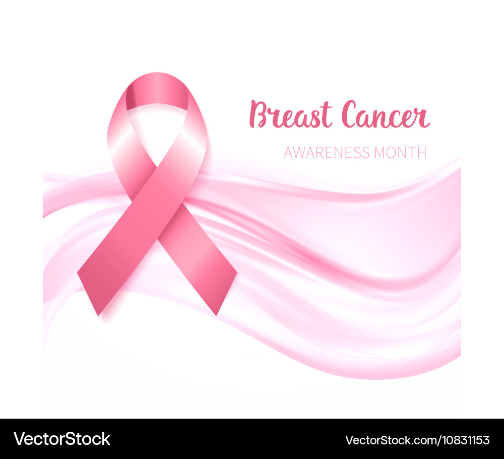 Breast cancer awareness ribbon Vector Image