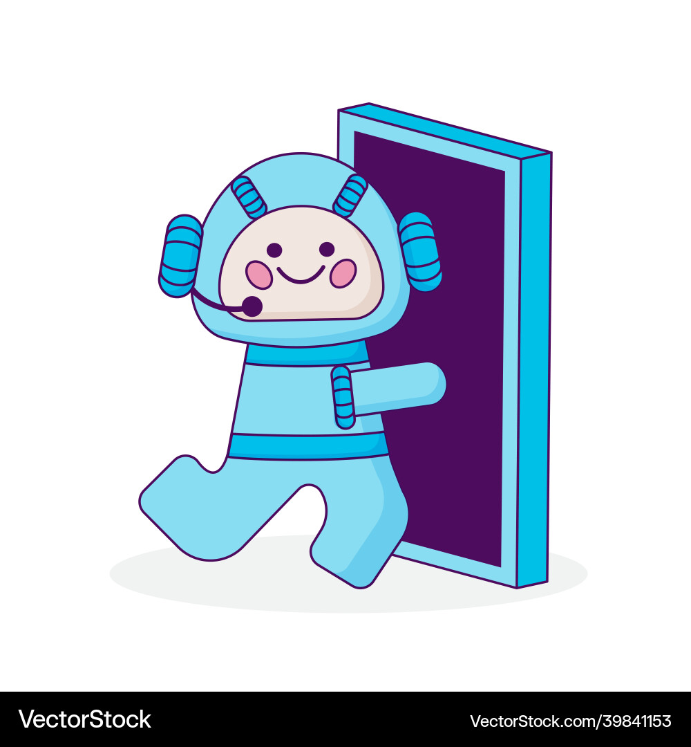 Chat bot icon virtual assistant for website Chat bot icon virtual assistant for website vector image